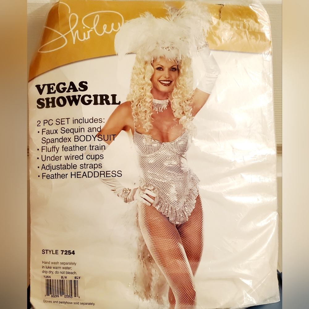 Vegas showgirl costume  SIZE S/M